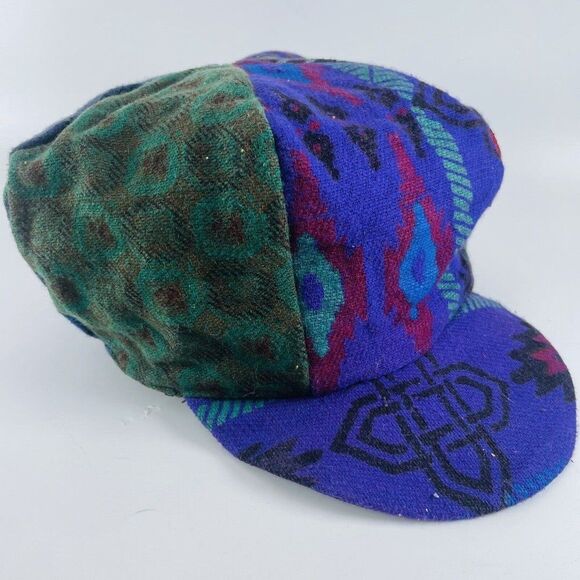 Other - Vintage Rasta Beret Tam Bonet Beanie Cap Hippie Reggae Style Purple Green Avatar